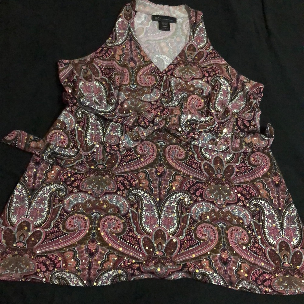 Racer back dressy top